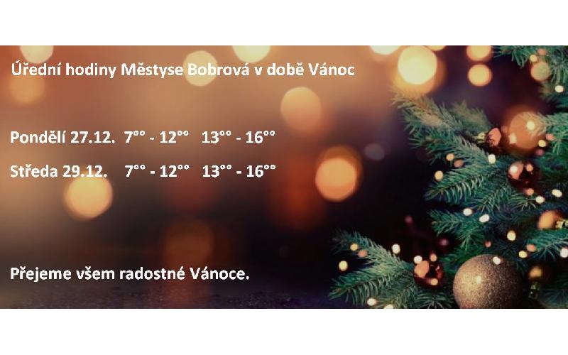 Aktuality - Vánoce - Úřad městyse Bobrová